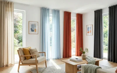 Quelle couleur de rideaux avec des murs blancs ?