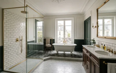 Salle de bain haussmannien : matériaux, déco et budget