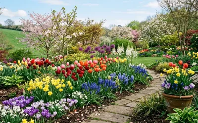 Fleurs printemps bulbes : guide complet de janvier à mai