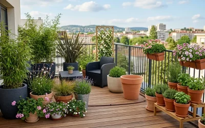 Aménager une terrasse avec des pots : guide complet
